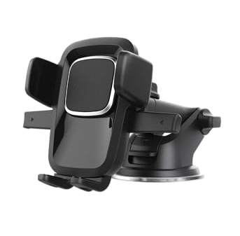 Easy One Touch 4 Dash & Windshield Car Mount Phone Holder || for iPhone, Samsung, Moto, Huawei, Nokia, LG, Smartphones, Black